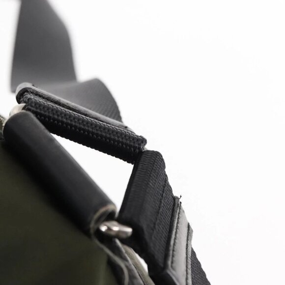 PRADA Backpack Nylon Khaki Silver - Picture 13 of 15